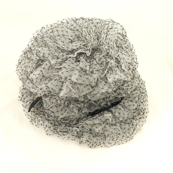 1960s Black & White Net Hat Cats Like Us