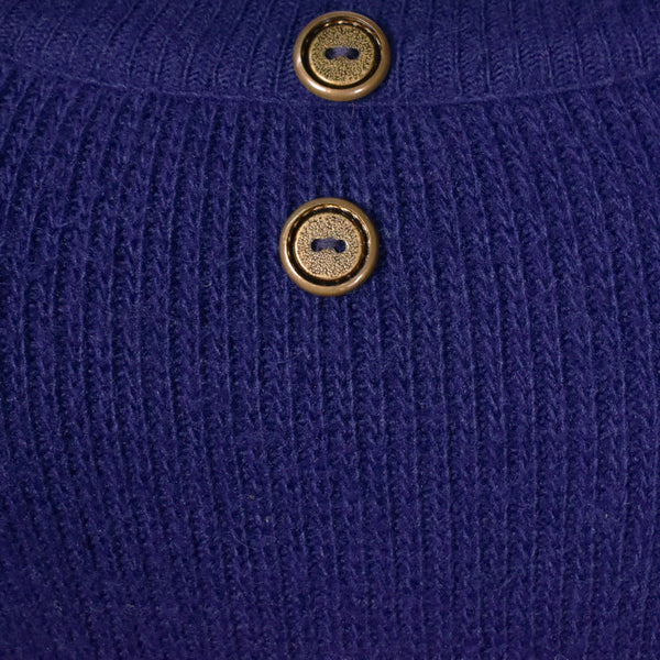 1960s Blue Button Pocket Vest Cats Like Us