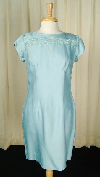1960s Blue Shift w Coat Dress Cats Like Us