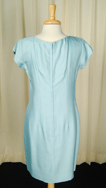 1960s Blue Shift w Coat Dress Cats Like Us