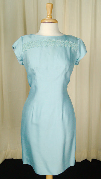 1960s Blue Shift w Coat Dress Cats Like Us