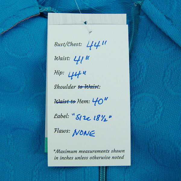 1960s Blue Smock Shirt Dress Cats Like Us