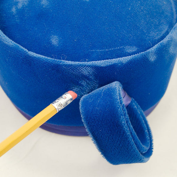 1960s Blue Velvet Pillbox Hat Cats Like Us