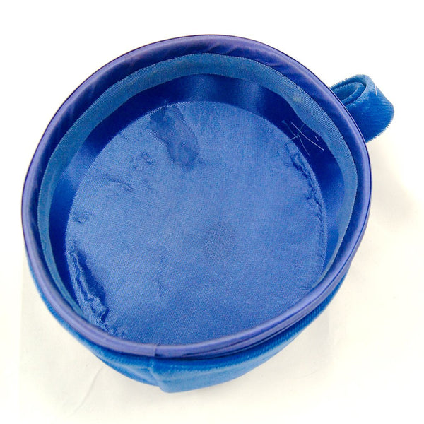 1960s Blue Velvet Pillbox Hat Cats Like Us