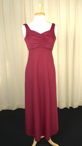 1960s Burgundy Capelet Maxi Cats Like Us