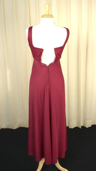 1960s Burgundy Capelet Maxi Cats Like Us