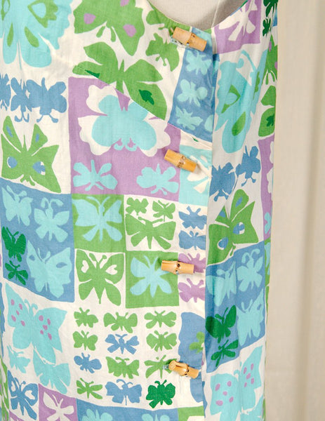 1960s Butterfly Tiki Dress Cats Like Us