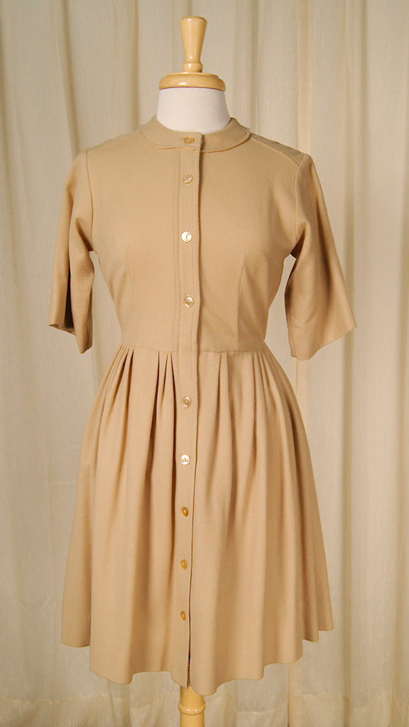 1960s shirt dress 1960s Thai Silk Floral Green Blue Red Mid Century Party Formal Shirt Dress Canned Ham Vintage