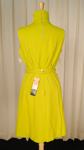 1960s Chartreuse Skirt Suit Cats Like Us