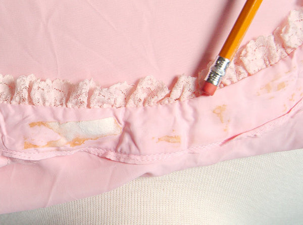 1960s Chiffon Pink Lace Dress Cats Like Us