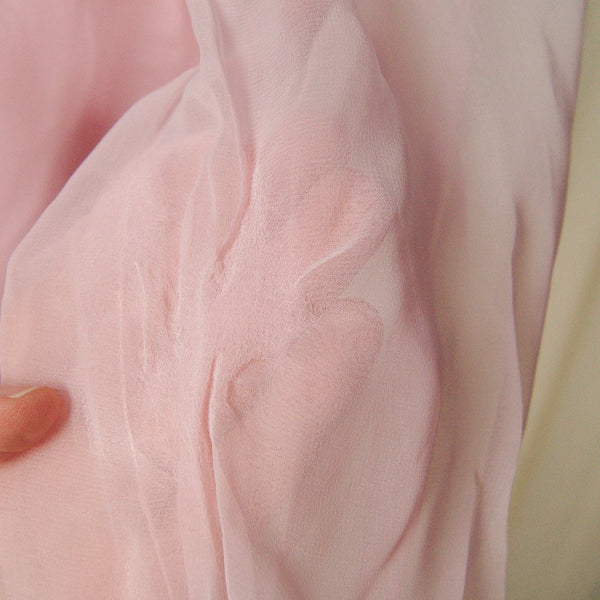 1960s Chiffon Pink Lace Dress Cats Like Us