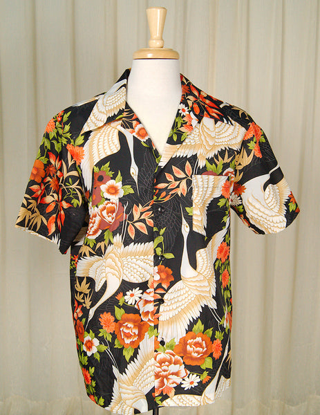 1960s Crane Hawaiian Shirt Cats Like Us