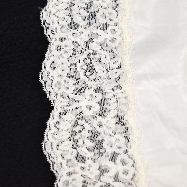 1960s Cream Lace Vintage Half Slip W20-30 Cats Like Us