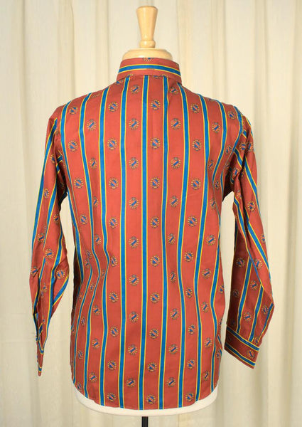 1960s Crest & Stripe Shirt Cats Like Us