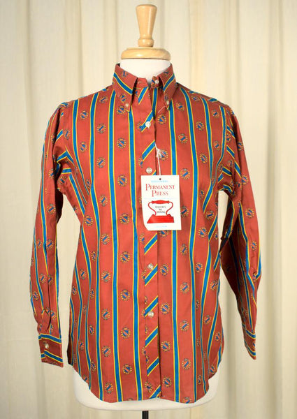 1960s Crest & Stripe Shirt Cats Like Us