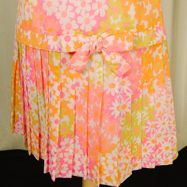 1960s Daisy Pleat Dress Cats Like Us