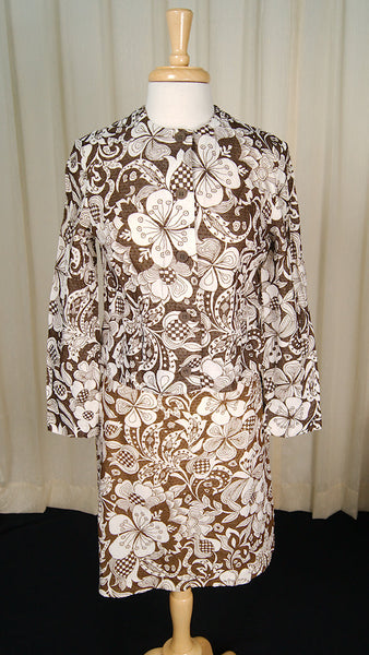 1960s Floral Chic Skirt Set Cats Like Us