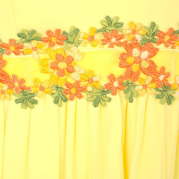 1960s Flower Child Maxi Dress Cats Like Us