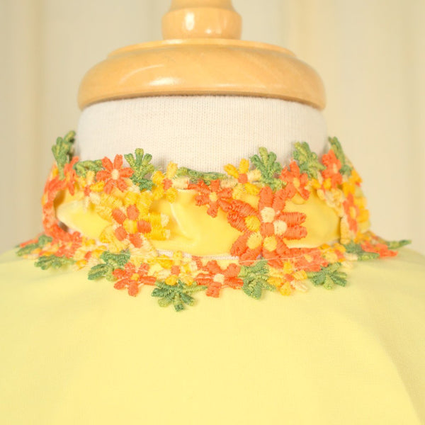 1960s Flower Child Maxi Dress Cats Like Us