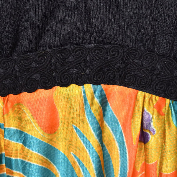 1960s Gold Fish Vintage Maxi Dress Set Cats Like Us