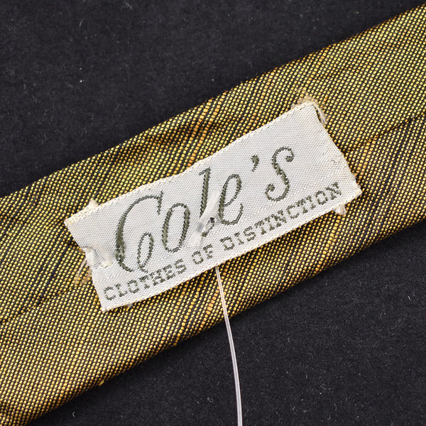 1960s Golden Skinny Vintage Tie Cats Like Us