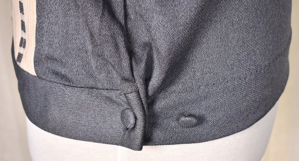 1960s Gray Striped Vintage Knit Shirt Cats Like Us