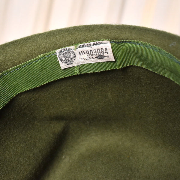 1960s Green Floppy Wool Hat Cats Like Us