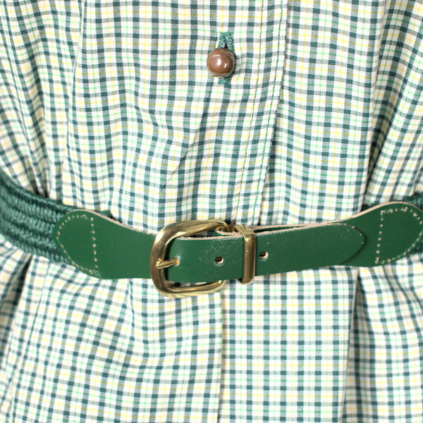 1960s Green Plaid Vintage Shirt Dress Cats Like Us