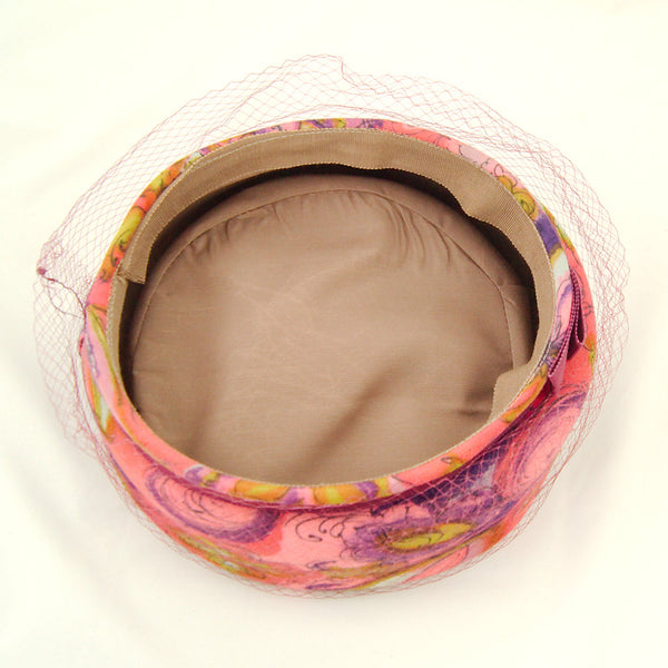 1960s Groovy Fabric Hat Cats Like Us