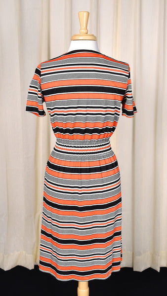 1960s Halloween Stripe Vintage Dress Cats Like Us