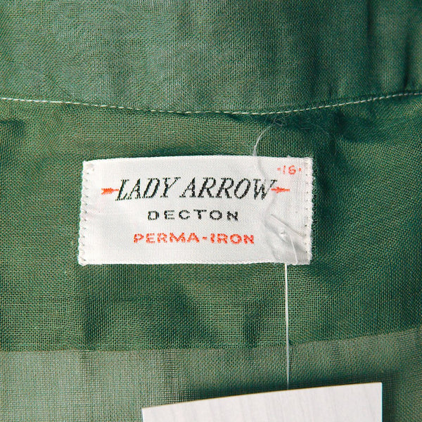 1960s Hunter Green Shirt Cats Like Us