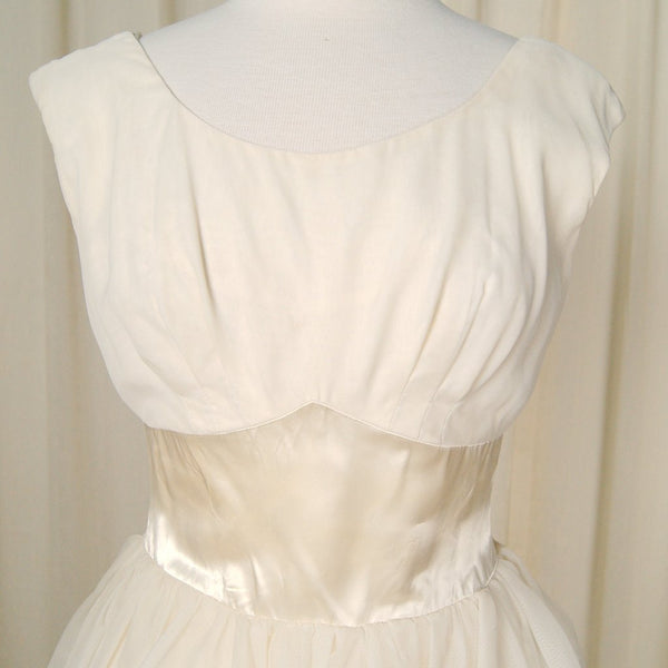 1960s Ivory Bubble Swing Dress Cats Like Us