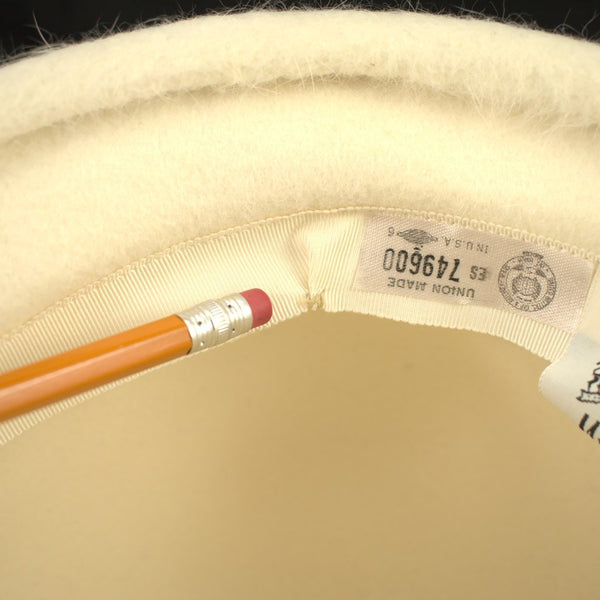 1960s Ivory Sequin Bubble Hat Cats Like Us