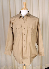 1960s LS Tan Uniform Shirt