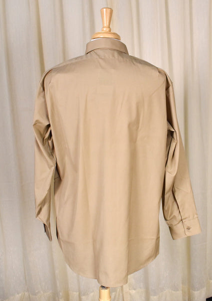 1960s LS Tan Uniform Shirt Cats Like Us