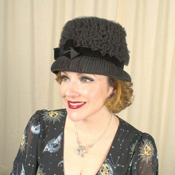 1960s Mesh Swirl Bubble Hat Cats Like Us