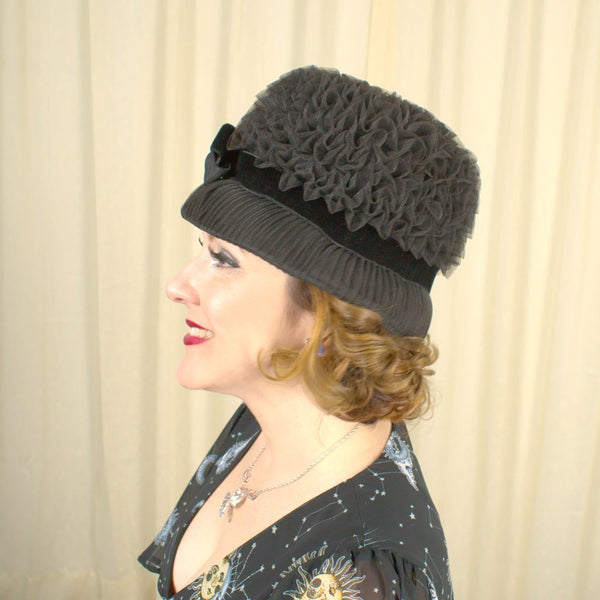 1960s Mesh Swirl Bubble Hat Cats Like Us