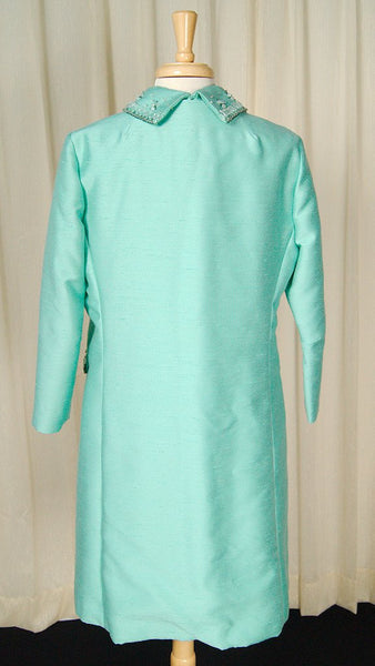 1960s Mint Beaded Dress Suit Cats Like Us