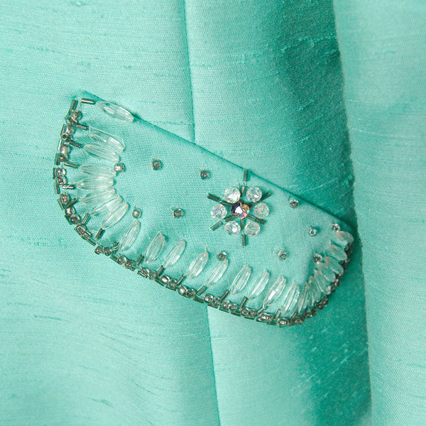 1960s Mint Beaded Dress Suit Cats Like Us
