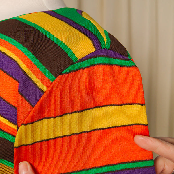 1960s Mod Striped Shift Dress Cats Like Us