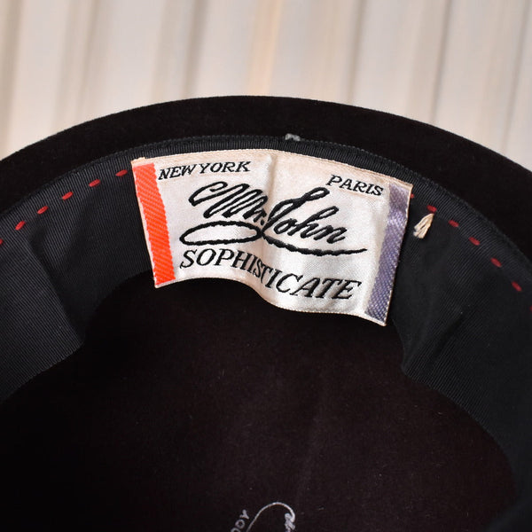 1960s Mr. John Brown Velvet Shoelace Hat Cats Like Us