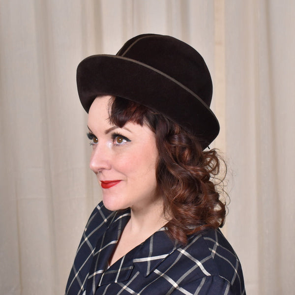 1960s Mr. John Brown Velvet Shoelace Hat Cats Like Us