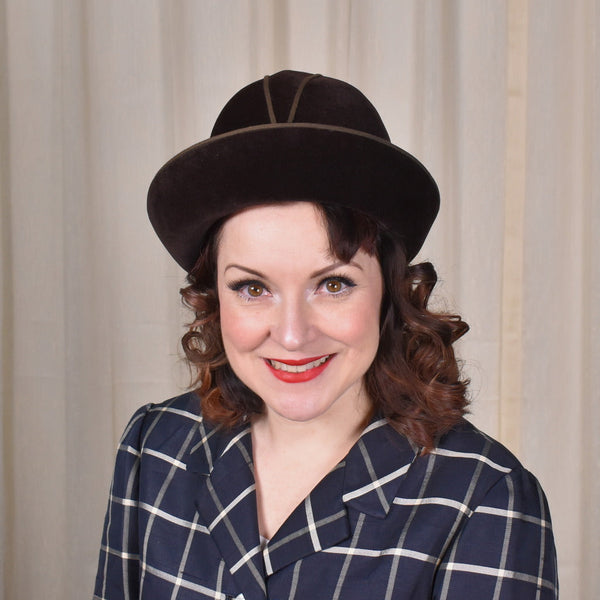 1960s Mr. John Brown Velvet Shoelace Hat Cats Like Us