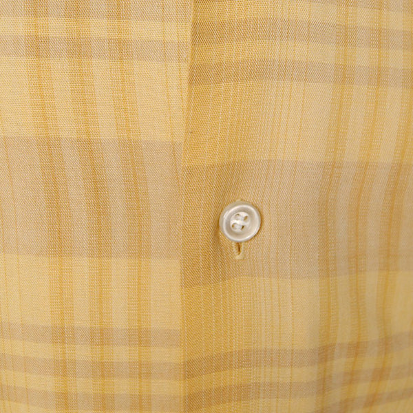 1960s Mustard Plaid SS Shirt Cats Like Us