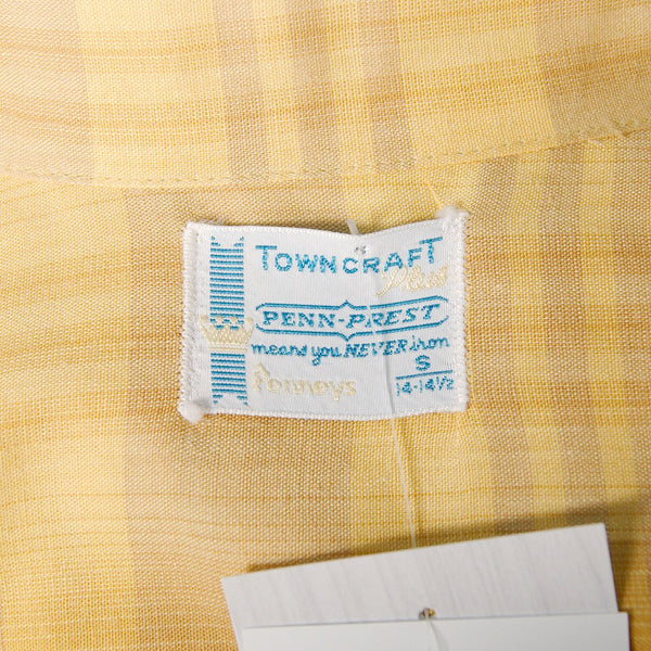 1960s Mustard Plaid SS Shirt Cats Like Us