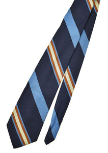 1960s Navy & Blue Striped Tie Cats Like Us