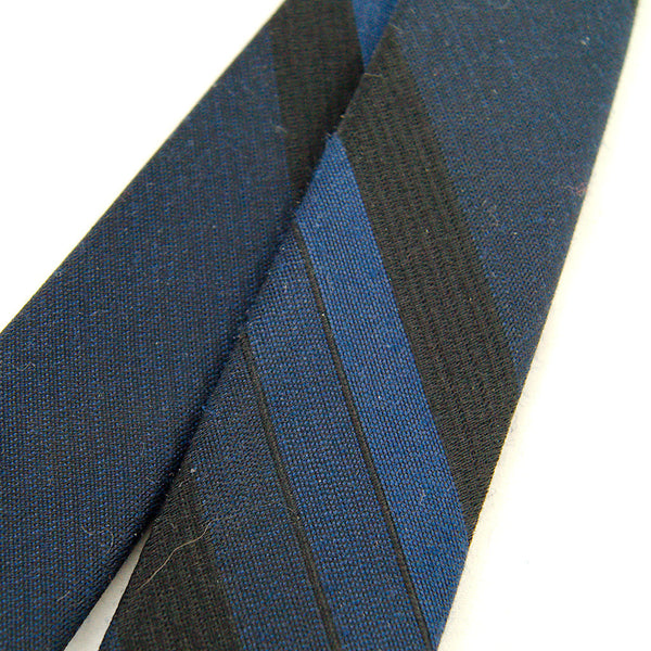 1960s Navy Stripe Skinny Tie Cats Like Us