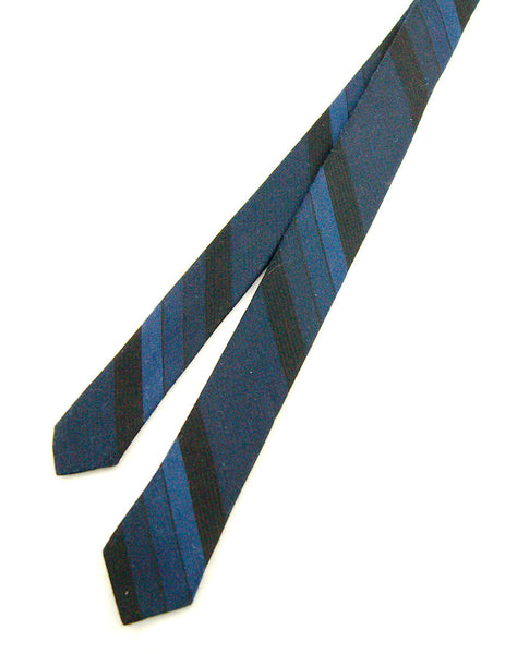 1960s Navy Stripe Skinny Tie Cats Like Us