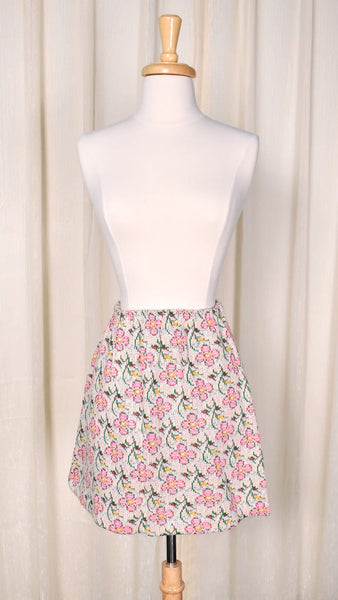 1960s Neon Pink Floral Knit Set Cats Like Us