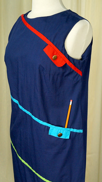 1960s Novelty Pocket Dress Cats Like Us